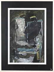 Gerriet Postma, Stoel, Gouache op papier