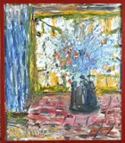 Petronella Humfeld, Expressionistisch bloemstilleven, Olieverf op linnen