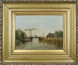 Jan Knikker, Riviergezicht met ophaalbrug
