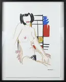 Tom Wesselmann, Vrouwelijk naakt, Lithografie op papier
