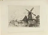 Johan Jongkind, Hollands riviergezicht, Iets lichtschade