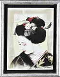 Tonny Warren, Geisha, Olieverf op paneel