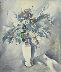 Betsy Dom, Vaas met bloemen, Olieverf op linnen