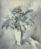Betsy Dom, Vaas met bloemen, Olieverf op linnen