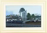 F. v.d. Burg, Witte Huis te Rotterdam, Olieverf op linnen