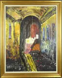 J. Gosen, Kerkinterieur, Olieverf op linnen