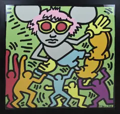 Keith Haring '86, Party Mouse, Lithografie op papier