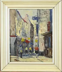 Jan Kelderman, Parijs, Olieverf op linnen
