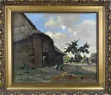 Adrianus Zwart, Boerenschuur met kippen