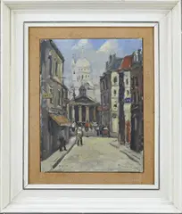 Michel Soutine, Stadsgezicht Parijs, Olieverf op linnen