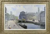 Daniel Mühlhaus, Delftse poort Rotterdam, Olieverf op linnen