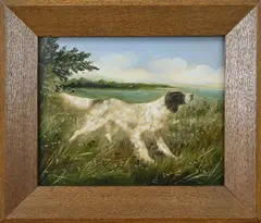 Engelse Setter by Heinrich Sperling, Olieverf op paneel, offered Jul 2022