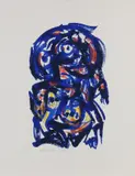 Theo Wolvecamp, Abstracte voorstelling, Litho op papier