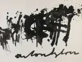 Anton Heyboer, Abstract, Plakaatverf op papier