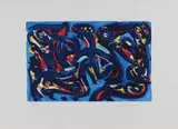 Theo Wolvecamp, Abstracte voorstelling, Litho op papier