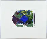 Kees Smits, Abstract landschap, Gouache op papier