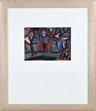 Bosgezicht by Nico Lootsma, 1963 Leeuwarden, Gouache op papier, offered Jul 2022