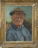 Louise Hartman, Portret Hollandse boer, Olieverf op linnen