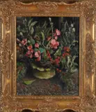 Evert Moll, Bloemstilleven, Olieverf op linnen