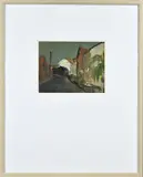 Thijs Buit, Dorpsstraat, Olieverf op papier