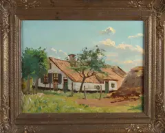 Boerderij by Otto Coenders, Olieverf op linnen, offered Jul 2022