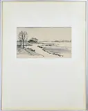 Otto Dicke, Hollands poldergezicht, Oost Indische inkt op papier