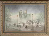 Stadsgezicht Parijs by Onduid. gesig., Olieverf op linnen, offered Jul 2022