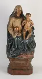 18e Eeuws Madonna beeld, H 53 cm.