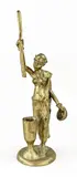 Afrikaans bronzen figuur, H 37 cm.