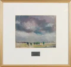 Floris Jespers, Landschap, Gemengde techniek op papier