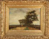 Landschap by Onduid. gesig., Olieverf op linnen, offered Apr 2022