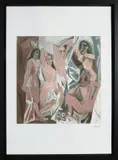 Picasso offset druk, Naakte dames, Offset op papier
