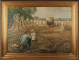 Gerard Krol, Twents landschap, Olieverf op linnen