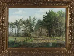 v.d. Berg, Zandweg, Olieverf op linnen