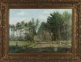 v.d. Berg, Zandweg, Olieverf op linnen
