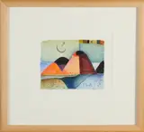 Hartmut Eing, Fantasie voorstelling, Aquarel op papier
