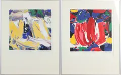 2x J.A. Smit, Tulpen/Bellona, Litho op papier