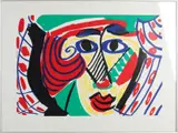 Jolande Brouwers, '89, Portret, Lithografie op papier
