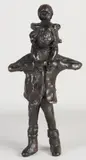Massief bronzen beeld, Moeder met kind