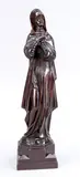 Mahoniehouten Madonna, H 45 cm.
