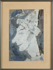 Jan van Heel, Pierrot, Gouache op papier
