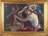 Emma Hönig Vestator, Dame met putti, Olieverf op paneel