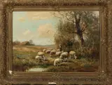 C. Verschuur, Boerin met schapen