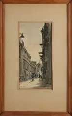 Frits Gramberg, Amsterdam Nes, Gemengde techniek op papier