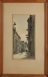 Frits Gramberg, Amsterdam Nes, Gemengde techniek op papier