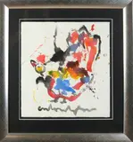 Anton Heyboer, Spetterkip, Olieverf op papier
