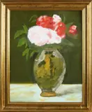 Willy B., Vaas met bloemen, Olieverf op linnen