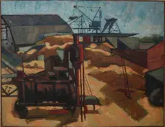 Jan Gierveld, Haven Almelo, Olieverf op linnen
