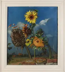 H.C. Mac Lean, Zonnebloemen, Olieverf op linnen