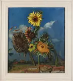 H.C. Mac Lean, Zonnebloemen, Olieverf op linnen